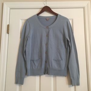 J. Jill Light Blue Knit Cardigan